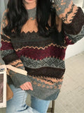 Oversize Jacquard Knit Jumper