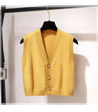 Yellow Girl 3 Piece Set Women Office Work Ladies Suits Fall Winter Outfits Casual Korean Style Vest Shirt Pants