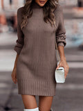 Solid Color Long Sleeve Fashion High