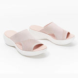 Women's Shoes Summer 2022 Plus Size Wedge Platform Sandals Soft Bottom Beach Muje Ladies Outdoor Light closed toe Flat