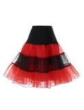 Short Tutu Skirts Petticoat White Black Red Crinoline Vintage Bridal Underskirt For Wedding Underskirt Rockabilly