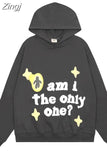 and America Y2k New 3D Foaming Pattern Hoodie Men Harajuku Street Hip Hop Casual Loose Sweatshirt Couples Oversized