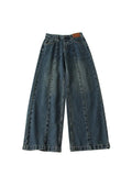 Straight Leg Blue Jeans For Women High Waist Stretch Denim Trousers Mom Jean Baggy Pants Casual Comfort Trousers