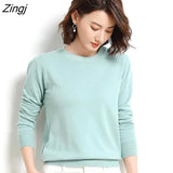 S-3XL Knitted Sweater Women 2022 Fashion Spring Autumn Winter Korean Ladies Blue Solid Jumper Pullover Female