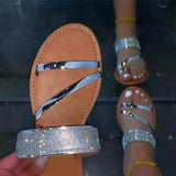 Summer Women's Shoes Size 43 Ebay Bright-Faced Flat Bottom Water Drill