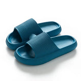 Thick Platform Slippers Summer Beach Eva Soft Sole Slide Sandals Leisure Men Ladies Indoor Bathroom Anti-slip