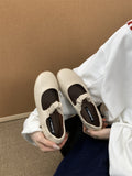 JIABAO Retro Round Head Light Moutes Soft-Skinned Soft-Skinned Flat-Bottomed Bean Bean-Bean