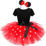 Birthday Dress For Christmas Dress New Year Costume Mouse Dress Up 2 Pcs Tutu Outfits Party Cosplay Polka Dots