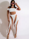 Sexy Neon Green Mesh Patchwork Jumpsuits Women New Long Sleeve Sheer Skinny Rompers Night