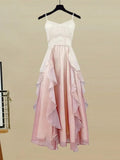 Two Piece Sets Womens Sweet Outfit For Women Temperament Pink Knitted Sweater+ Ruffles Patchwork Straped Fairy Dress