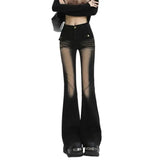 Jeans for Women Aesthetic High Rise Flare Jeans Fashion y2k Pants Streetwear Denim