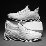 Men's Shoes Junior Outdoor Running Shoes Low Casual Shoes Fly Weave Fish Scale Net Cloth Breathable