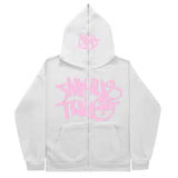 Zipper Hoodies Minus Two Pattern Printing Solid Color Oversized Clothing 2023 New Punk Harajuku Leisure Best Selling