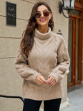 Coat 2022 Autumn Winter New Korean Version Fashion Street Style Long-sleeved Turtleneck Pullover Knitwear Sweater