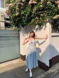 Summer Sexy Women Dress Patchwork Spaghetti Strap Dresses Midi Beach Club Party Long