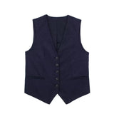 Women's 2025 Spring New Fashioned Colored Flax-Blend Vest + Shorts