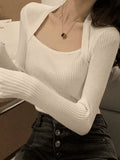 Rib Knit Sweater-Outfit