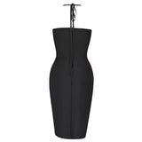 Bodycon Bandages Dress Women Mesh Patchwork Clothing Club Party 2022 New Summer