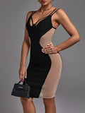 Dress 2022 New Women's Black Bodycon Dress Elegant Sexy Mesh Insert Evening Club Party Dress High Quality Summer