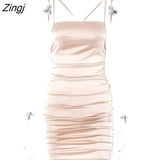 Diamond Chain New Dresses Women Backless Summer Sundresses Elegant Y2K Party Bodycon Women Vestidos Female Clothing