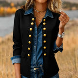 Shein Spring Autumn Temperament Solid Color Shirt Women's New