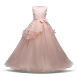 Unicorn Cosplay Girl Dress Party Elegant Flower Lace Long Tutu Formal Ball Gown Princess Baby Dresses 5 7 8 12 14