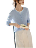 Fake Two Splicing Texture T-Shirt Girl 2025 Spring Intellectual Elegant Texture Sense Thin Age