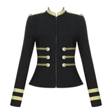 New Summer Women Bandage Jacket Sexy O Neck Plus Size Outerwear Solid Short Coats Female Party Elegant Long Sleeve
