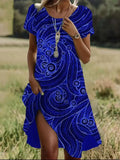 Hot Selling Literary And Art National Wind Round Collar Long