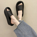 Slides 2021 Summer Fashion Designer Slide Flip Flops Candy Color Increased Thick Bottom Men Indoor Platform Sandals
