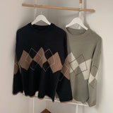 Vintage Argyle Pullover SweaterOutfit