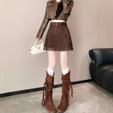 Hair, The Half-Dress Skirt Large-Size Skirt Women's Autumn And Winter New Fat Mm High Waist Showing Thin Crotum
