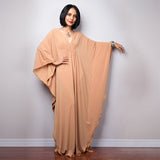 Multicolor V-neck Batwing Sleeve Plus Size Loose Maxi Dress For Women Summer Beach Wear Kaftan Long Bathing Dresses