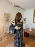 Floral Polka Midi Skirt- Outfit