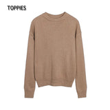 2021 Autumn Winter 15% Wool Sweater Solid Green Round Neck Sweater Soft Warm Knitted