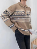 Half Zip Christmas Knit Pullover- Outfit