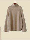 Winter Warm Clothes For Women French Vintage Notched V Neck Plaid Woolen Coats+knitted Sweater+pleated Skirts 3 Piece