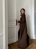 Hot Cotton Knitted Hollow Vest Long Dress + Long Sleeve Open Shirt Set Women's Soft Knitted