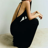 Zingj 2024 New Fashion Sexy Back Hollow Out Slim Show Thin Sling Horn