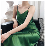 Stretch Lace Satin Slip Dress for Women Plus Size Summer Dress Clothing Women Black Sexy