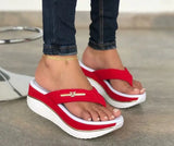 Women Summer 2022 Fashion Flip Flops Outdoor Casual Platform Sandals Ladies Plus Size Wedges Beach Slippers