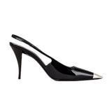 ~~ Sexy High Heels Black Fine Heel Back Empty Single Shoes Head