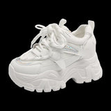 Dad Shoes Women's Breathable 2025 New Spring Mesh Sneakers Loose Cake Thick Bottom 8 Cm To Increase Women's