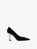 Spring And Autumn Net Red With The Same Black Pointed Name Of High Heels Temperament French Fine Heel Single Shoe