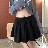 Elastic High Waist Suede Mini Skirt- Outfit