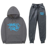 Popular Letter Gothic Print Hoodies Sweatpants Men Y2K New Street Hip Hop Fashion Sports Suit Unisex Casual Loose