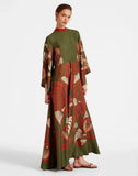 Summer Printed Seven-Sleeve Collared