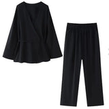 Women's INS Explosion And Type-Singed Pajamas Pants