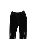 Pants Front Slit Split Zipper Women Elastic High Waist Slim Pants 2023 Autumn Fashion Oversize Casual Trousers