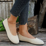 Summer New Large-Size Comfortable Solid Color Permeable Fashion White Flat Bottom Lady Single